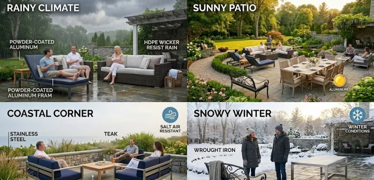 Best Outdoor Furniture Materials for Weather & Durability