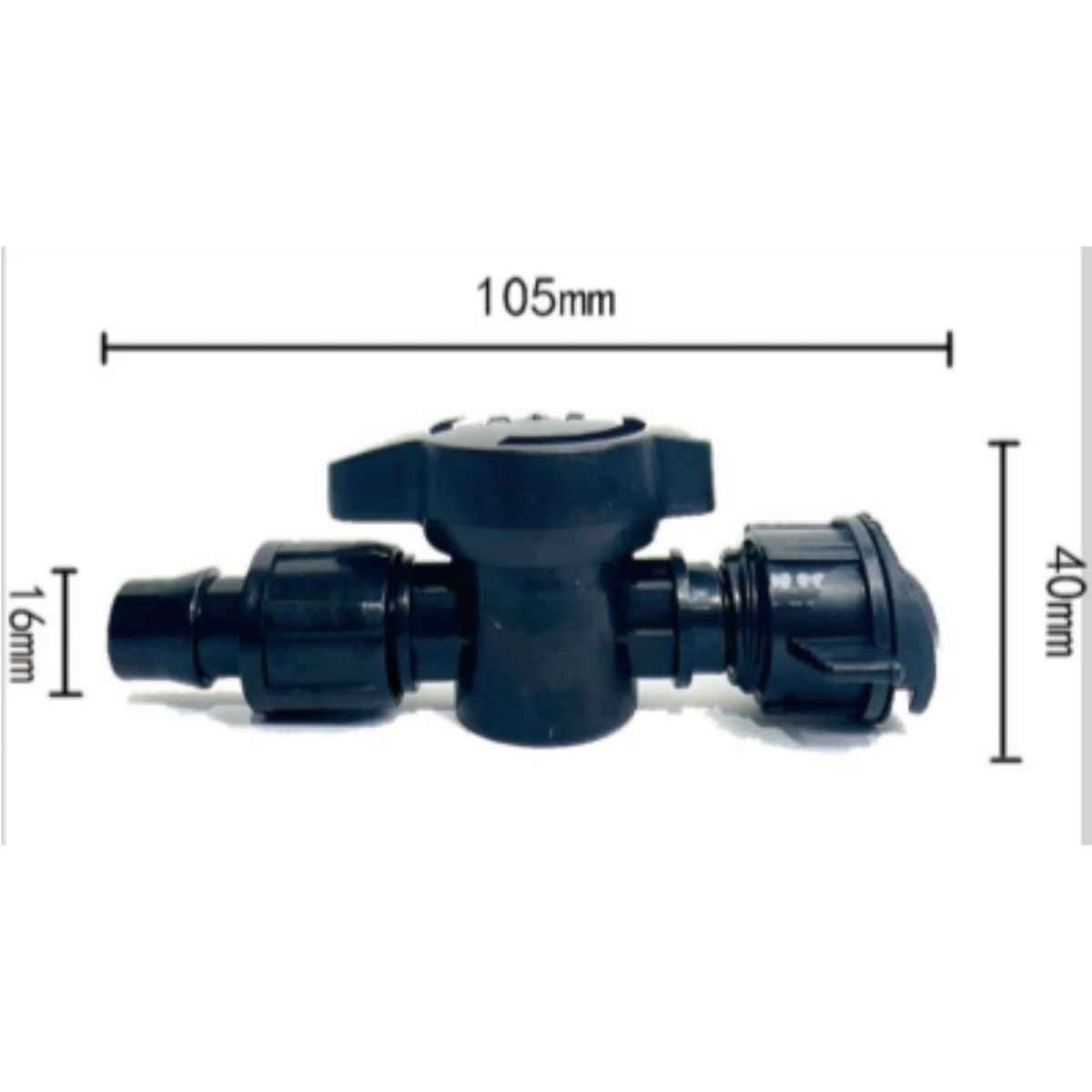 16mm Soft Belt Bypass Valve (Black) / 16mm软带旁通阀
