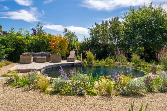 Contemporary Circular Natural Pool — Marlow